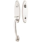 Single Cylinder Marietta Handleset with Milano Right Handed Lever in Polished Nickel