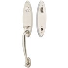 Single Cylinder Marietta Handleset with Cortina Right Handed Lever in Satin Nickel