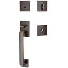 Single Cylinder Baden Handleset with Lowell Crystal Knob in Oil Rubbed Bronze