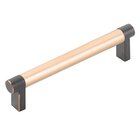 5" Centers Rectangular Stem in Oil Rubbed Bronze And Smooth Bar in Satin Copper