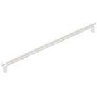18" Centers Appliance Pull Rectangular Stem in Polished Chrome And Knurled Bar in Satin Nickel