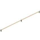 36" Centers Appliance Pull Rectangular Stem in Oil Rubbed Bronze And Knurled Bar in Satin Brass