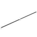 36" Centers Appliance Pull Rectangular Stem in Polished Nickel And Knurled Bar in Flat Black