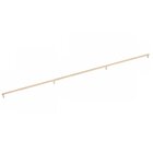 54" Centers Appliance Pull Rectangular Stem in Satin Copper And Knurled Bar in Satin Brass
