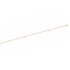 54" Centers Appliance Pull Rectangular Stem in Satin Nickel And Smooth Bar in Satin Brass