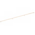 54" Centers Appliance Pull Rectangular Stem in Satin Brass And Smooth Bar in Satin Copper