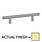 3" Centers Bar Pull in Unlacquered Brass