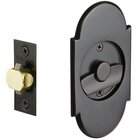 Tubular #8 Arch Privacy Pocket Door Lock in Oil Rubbed Bronze