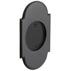 Tubular #8 Arch Dummy Pocket Door Hardware in Flat Black