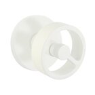 Double Dummy Disk Rosette with Right Handed Spoke Knob in Matte White