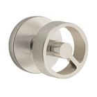 Privacy Disk Rosette with Right Handed Spoke Knob in Satin Nickel
