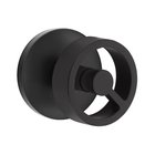 Privacy Disk Rosette with Right Handed Spoke Knob in Flat Black