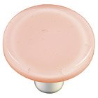 1 1/2" Diameter Knob in Petal Pink with Aluminum base