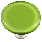 1 1/2" Diameter Knob in Olive Green with Aluminum base