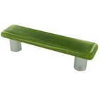 3" Centers Handle in Olive Green with Aluminum base