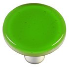 1 1/2" Diameter Knob in Light Green with Aluminum base