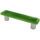 3" Centers Handle in Light Green with Aluminum base