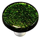 1 1/2" Diameter Knob in Light Metallic Green with Aluminum base