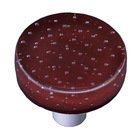 1 1/2" Diameter Knob in Deep Red with Black base