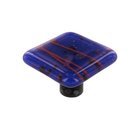 1 1/2" Knob in Red & Cobalt Blue with Aluminum base