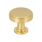 1-1/4" Diameter Knob in Brushed Gold