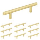 10 Pack of 3" Centers Cabinet Pull in Brushed Gold