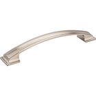 160mm Centers Pillow Cabinet Pull in Satin Nickel