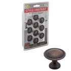 10-Pack of 1-1/8" Diameter Cabinet Pulls in Brushed Oil Rubbed Bronze