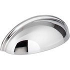 3" Centers Small Cup Pull in Polished Chrome
