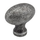1 9/16" Football Knob in Distressed Antique Silver