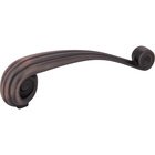 3 3/4" Centers Vertical Palm Leaf Pull in Brushed Oil Rubbed Bronze