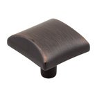 1 1/8" Square Cabinet Knob in Brushed Oil Rubbed Bronze