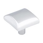 1 1/8" Square Cabinet Knob in Polished Chrome