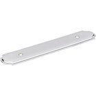 3 3/4" Centers Plain Handle Backplate in Polished Chrome