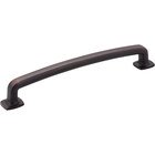 6 1/4" Centers Forged Look Flat Bottom Pull in Brushed Oil Rubbed Bronze