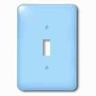 Single Toggle Wallplate With Clear Sky Blueart Designssolid Colors
