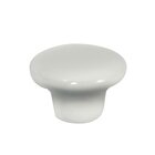 1 1/4" Porcelain Knob in White