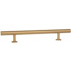 9" Centers Round Bar Appliance Pull in Brushed Brass