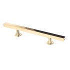 3" (76mm) and 3 3/4" (96mm) 7.0" O/A Solid Brass Square Bar Pull in Polished Brass