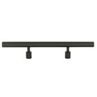 3" (76mm) 7" O/A Round Bar Pull in Black Stainless