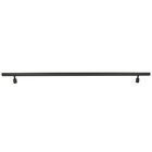 15" (381mm) Centers 18" O/A Round Bar Pull in Black Stainless