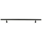 10" (254mm) Centers 14" O/A Round Bar Pull in Black Stainless