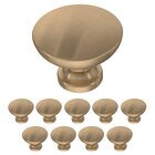 1-1/8" (29mm) Flat Top Round Knob (10 Pack) in Champagne Bronze