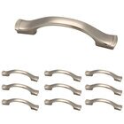 (10 Pack) 3" and 3 3/4" Dual Mount Step Edge Pull in Satin Nickel
