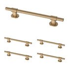 (5 Pack) 1 3/8" to 6 5/16"Adjustable Centers Adjusta Pull Francisco Pull in Champagne Bronze