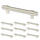(10 Pack) 3 3/4" (96mm) Centers Simple Wrapped Bar Pull in Stainless Steel