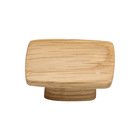 5/8" Centers Designer Wood Rectangular Pull in Oak