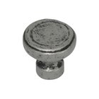 Large Button Knob in Distressed Pewter