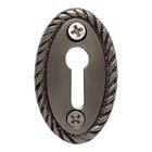 Rope Keyhole Cover in Antique Pewter