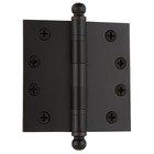 4" Ball Tip Heavy Duty Hinge with Square Corners in Timeless Bronze